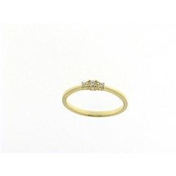 18kt GOUDEN RING MET BRILJANT 0.08ct - 602457