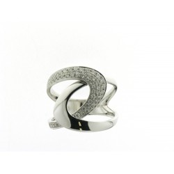 18KT WIT GOUDEN RING MET BRILJANT 0.56ct - 604888