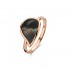 BIGLI Mini Leaves - 18kt rose gouden ring met bergkristal en parelmoer - 609848
