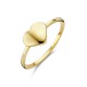 14kt geelgouden ring met hartje - 612956