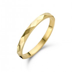 14kt geelgouden ring gediamanteerd - 612955