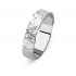 DUO 18kt witgouden trouwring - 613302