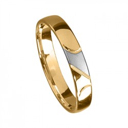 TESSINA TROUWRING BICOLORE 4 MM BREEDTE - 52801