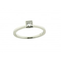 18kt wit gouden solitair ring met diamant 0.31ct - 604831