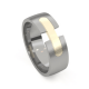AMICI titanium + naturel witgouden ring - 25717