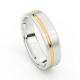 Tessina 18kt bicolore gouden trouwring - 25719