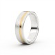 Tessina 18kt bicolore gouden trouwring - 25720