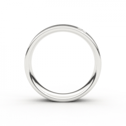 Tessina 18kt witgouden trouwring met diamant 0.07ct - 26156