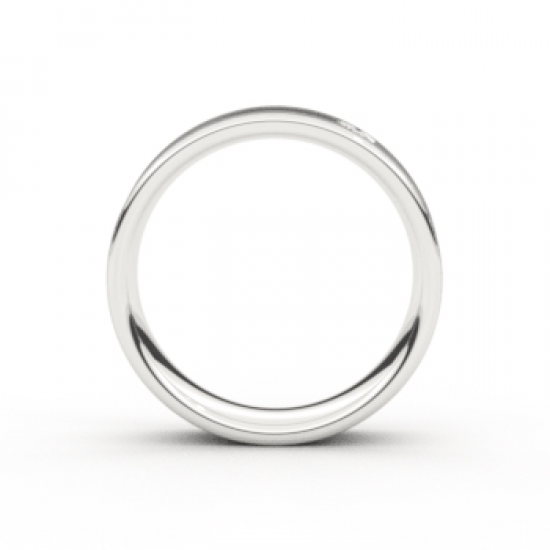 Tessina 18kt witgouden trouwring met diamant 0.07ct - 26156