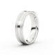 Tessina 18kt witgouden trouwring met diamant 0.07ct - 26156