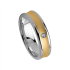 Tessina 18kt witgouden trouwring met diamant 0.03ct - 26734