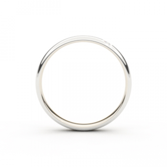 Tessina 18kt bicolore gouden trouwring met briljant 0.02ct - 26741