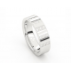 Memoire 18kt witgouden trouwring met diamant 0.27ct - 27225