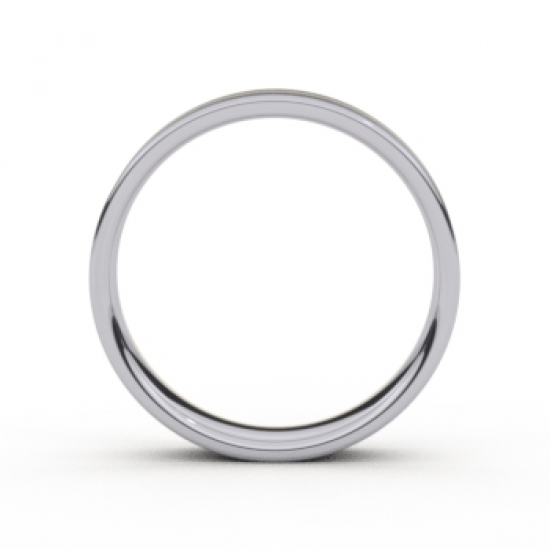 Tessina 18kt witgoud + palladium trouwring - 27234