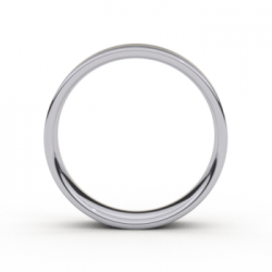 Tessina 18kt witgoud + palladium trouwring - 27235