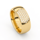 Memoire 18kt geelgouden trouwring met diamant 0.31ct - 28310