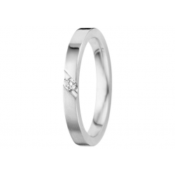 TESSINA WIT GOUDEN TROUWRING MET BRILJANT - 29160
