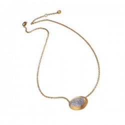 MARCO BICEGO Confetti Isola  - 18kt bicolore gouden halsketting met briljant - 30537