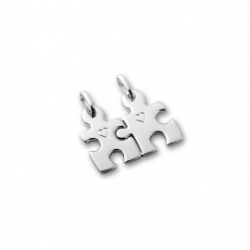 Zilveren hanger - breekpuzzel - 30936