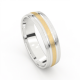 Tessina 18kt bicolore gouden trouwring - 31326