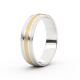 Tessina 18kt bicolore gouden trouwring - 31326