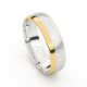 Tessina 18kt bicolore gouden trouwring - 33717