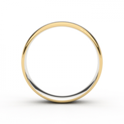 Tessina 18kt bicolore gouden trouwring - 33717