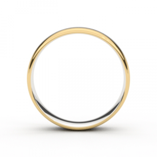 Tessina 18kt bicolore gouden trouwring - 33717