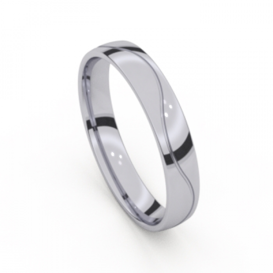 Tessina palladium trouwring - 33719