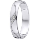 Tessina palladium trouwring met diamant 0.02ct - 33720