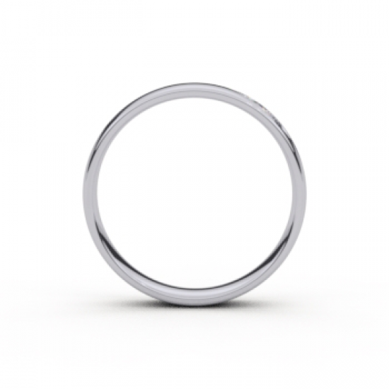 Tessina palladium trouwring met diamant 0.02ct - 33720
