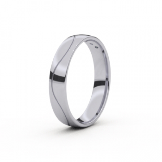 Tessina palladium trouwring met diamant 0.02ct - 33720