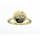 9kt gouden ring met zirconium - 34022
