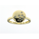 9kt gouden ring met zirconium - 34022
