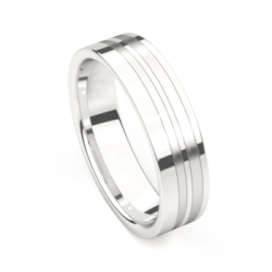 Tessina 18kt wit gouden trouwring - 7868