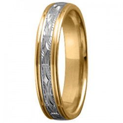 Tessina 18kt bicolore trouwring - 7896