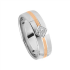 Tessina bicolore trouwring met diamant - 7900