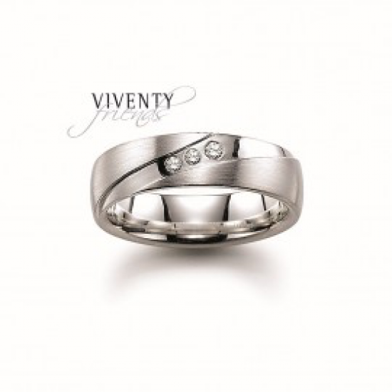 VIVENTY zilveren ring met zirconium - 7935