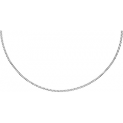 zilveren gourmette ketting - gerhodieerd - 50cm - 7996