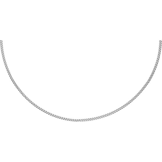 zilveren gourmette ketting - gerhodieerd - 50cm - 7996