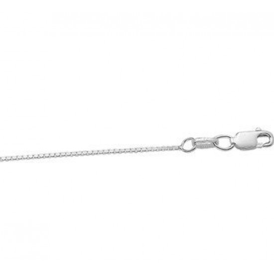 zilveren venicien ketting - gerhodieerd - 50cm - 7997