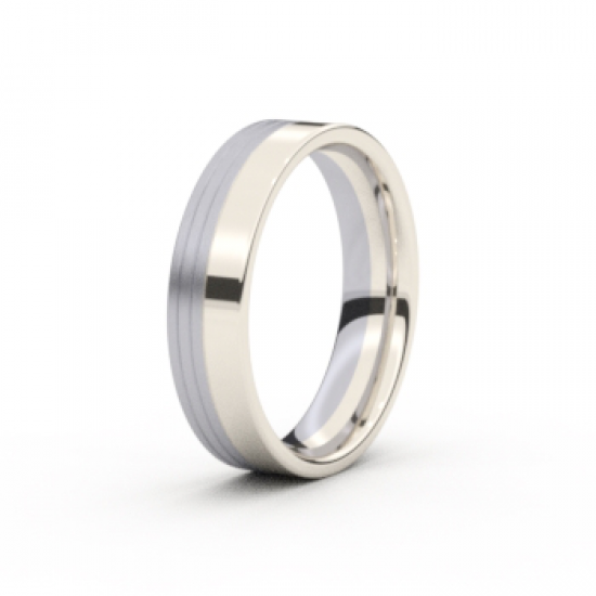 Tessina 18kt witgoud + palladium met diamant 0.075ct - 8353