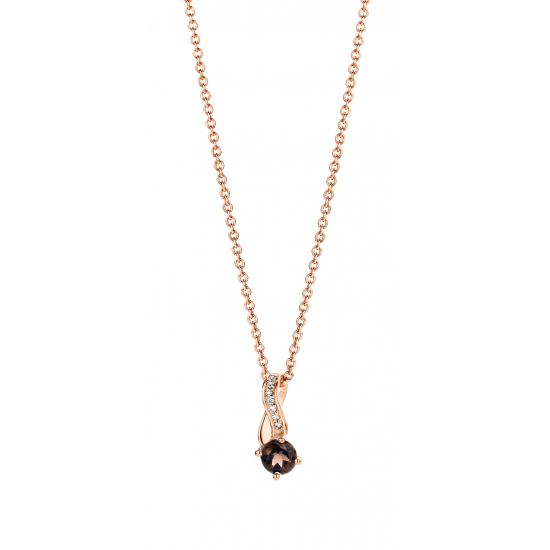 NONA zilver rosé vergulde ketting - 8835