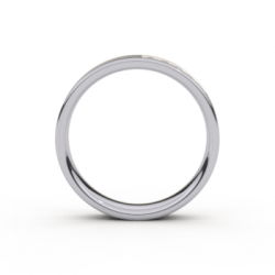 Tessina 18kt witgoud + palladium trouwring met diamant 0.08ct - 8898