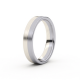 Tessina 18kt witgoud + palladium trouwring met diamant 0.08ct - 8898