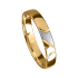 Tessina 18kt bicolore gouden trouwring - 11065
