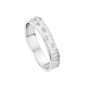 F'OrU 18kt witgouden trouwring met diamanten 0.03ct - 12565
