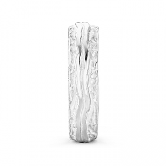 F'OrU 18kt witgouden trouwring - 12566