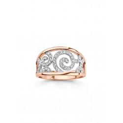 Nona zilveren ring bicolor - 12974