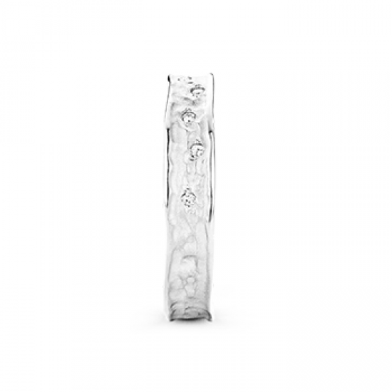 F'OrU 18kt witgouden trouwring - 14748